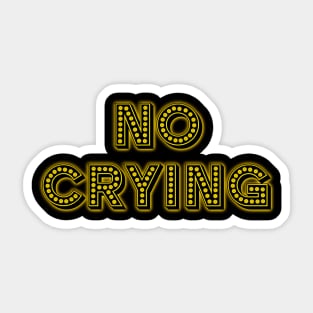 French Dispatch - No Crying Sticker